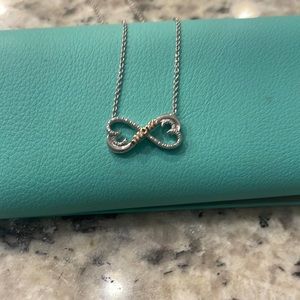 Beautiful Genuine Diamond Accents Infinity Mom Pendant